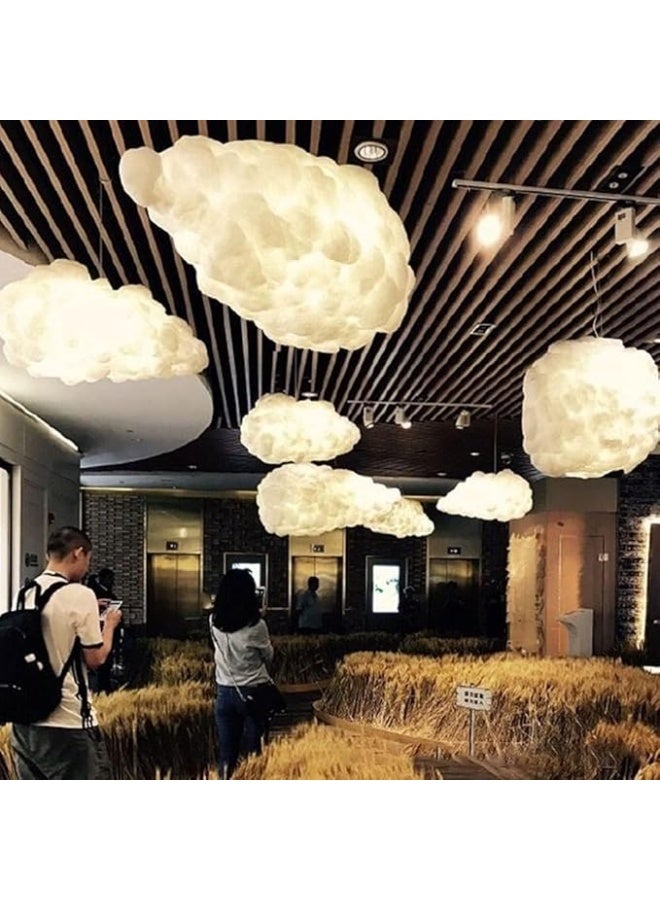 المفتاحة مصباح معلق عصري على شكل سحابة من ALMIFTAH | ثريا معلقة مبتكرة | تصميم سحابة من القطن الناعم | إضاءة ديكورية لغرفة المعيشة، غرفة الأطفال، المطعم والمقهى - Image 4